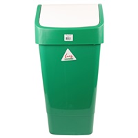 Click for a bigger picture.xx Lucy Swing Bin 50LTR Green