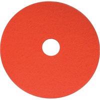 Click for a bigger picture.15'' Red Floor Pads - 100% Recycled Polyester