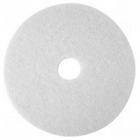 Click for a bigger picture.15'' White Floor Pads - 100% Recycled Polyester