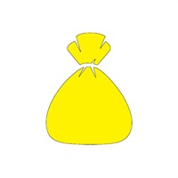 Click for a bigger picture.Contract Range Yellow Clinical Waste Sacks - Light Duty (8kg) 90L 14x28x39