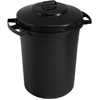 Click here for more details of the 80 LTR Black Plastic Dustbin with Lid
