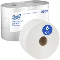 Click for a bigger picture.Kimberly-Clark 8569 Scott Control Toilet Tissue