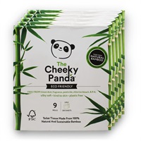 Click for a bigger picture.The Cheeky Panda Bamboo Toilet Rolls 3Ply - Eco Friendly - Plastic Free Packaging