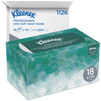 Click for a bigger picture.Kimberly-Clark 1126 Kleenex Ultra Soft Hand Towels Pop-Up Box