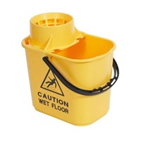 Click for a bigger picture.15L Yellow Professional Mop Bucket With Wringer