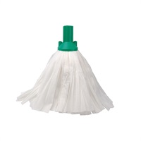 Click for a bigger picture.Exel Big White Mop Head - Green Socket 117g