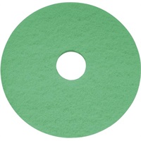 Click for a bigger picture.17'' Green Floor Pads - 100% Recycled Polyester