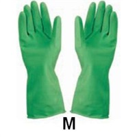 Click for a bigger picture.Green Medium Rubber Gloves