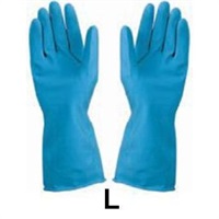 Click for a bigger picture.Blue Large Rubber Gloves
