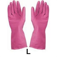 Click for a bigger picture.Pink Large Rubber Gloves