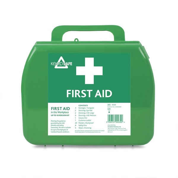 Click for a bigger picture.Standard HSE 10 First Aid Kit