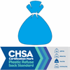 Click here for more details of the Blue Refuse Sacks CHSA - Heavy Duty (15kg) 90L 18x29x38